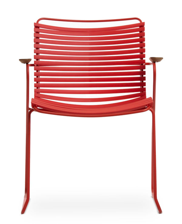 Soho Concept Bodrum Arm Chair Stackable - Durable Metal Frame, Waterproof Wood Armrests, Uv & Mildew Resistant   Soho-concept-dining-chair-14043