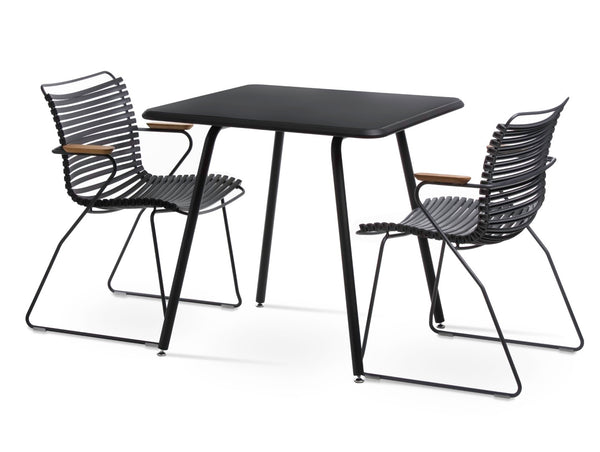 Soho Concept Bodrum Arm Chair Stackable - Durable Metal Frame, Waterproof Wood Armrests, Uv & Mildew Resistant   Soho-concept-dining-chair-13603