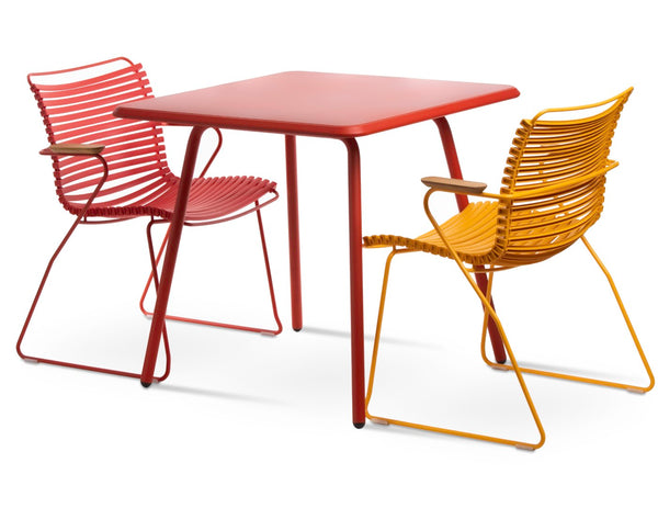 Soho Concept Bodrum Arm Chair Stackable - Durable Metal Frame, Waterproof Wood Armrests, Uv & Mildew Resistant   Soho-concept-dining-chair-13604