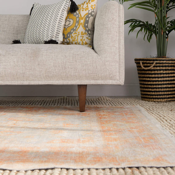 Jaipur Living Jaipur Living Boheme Flat Weave Cotton Oushak Rug Vintage Distressed Entryway Accent 10' x 14' RUG144556