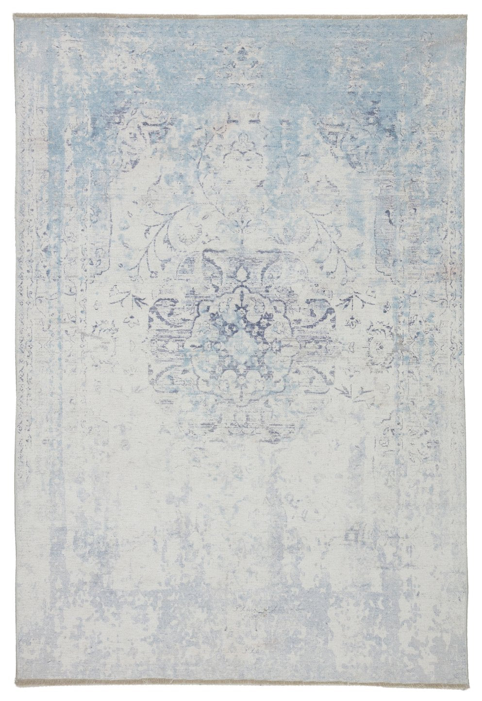 Jaipur Living Boheme Contessa Boh07 Powerloomed Machinemade 78% Cotton 22% Polyester Vintage Medallion Indoor Rug Purple, White 78% Cotton 22% Polyester, 100% Cotton Rug144577