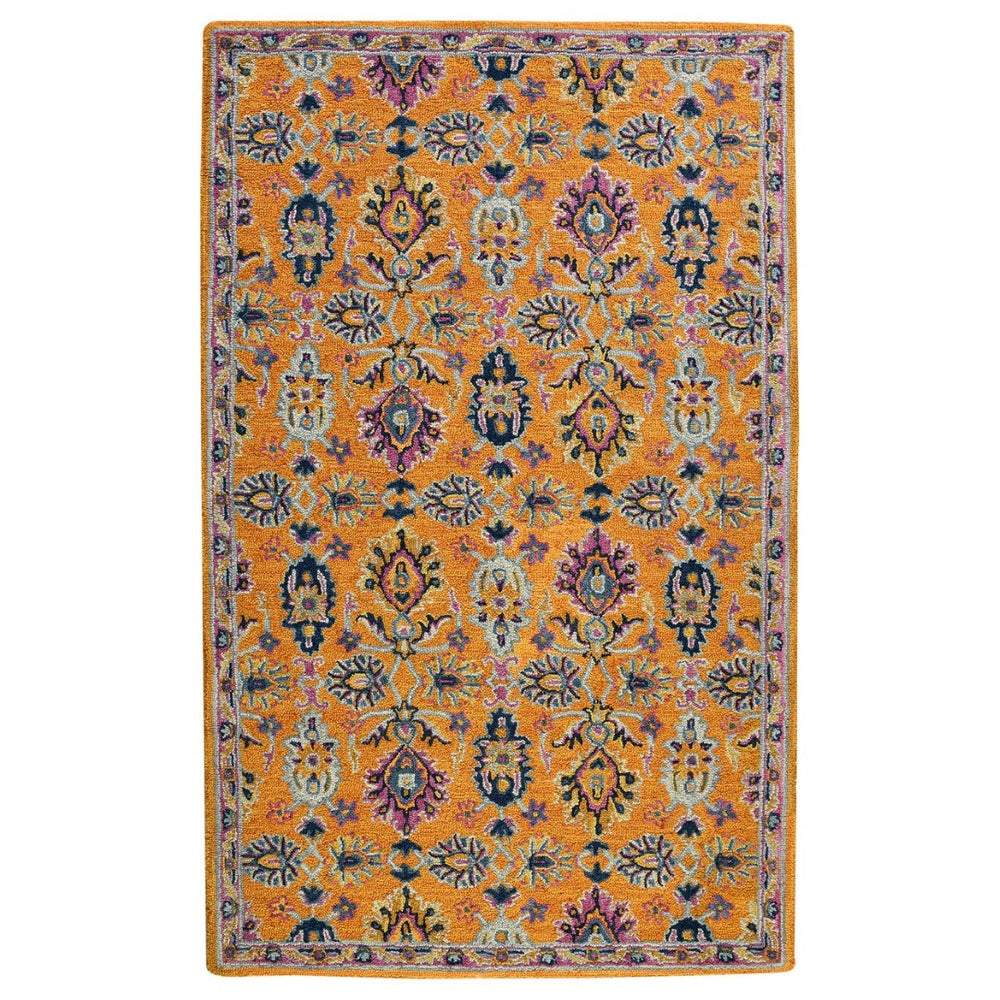 Amer Rugs Boho Hand-tufted Floral Area Rug – Vibrant Colors, Plush Design, Perfect For Bohemian Homes Orange Wool Boh10203