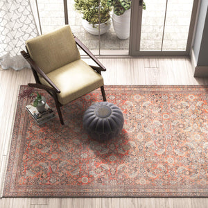 Jaipur Living Jaipur Living Thistle Flatweave Cotton Oushak Floral Rug for Room or Dining RUG145858