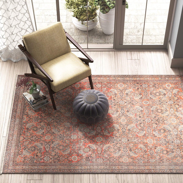 Jaipur Living Jaipur Living Thistle Flatweave Cotton Oushak Floral Rug for Room or Dining RUG145858