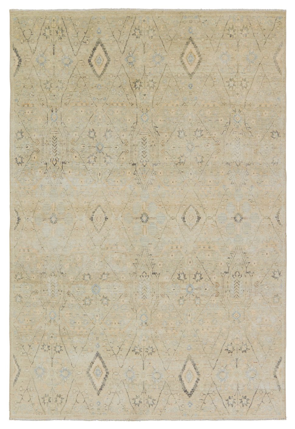 Jaipur Living Boheme Maisie Boh26 Powerloomed Machinemade 78% Cotton 22% Polyester Vintage Medallion Indoor Rug Sage, Blue 78% Cotton 22% Polyester, 100% Cotton Rug154868