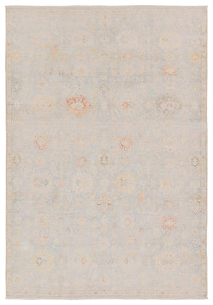 Jaipur Living Boheme Doire Boh28 Powerloomed Machinemade 78% Cotton 22% Polyester Traditional Floral Indoor Rug Light Blue, Cream 78% Cotton 22% Polyester, 100% Cotton Rug157728