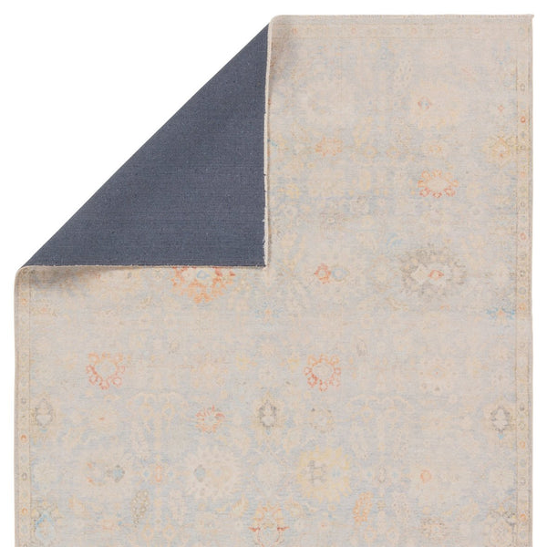 Jaipur Living Boheme Doire Boh28 Powerloomed Machinemade 78% Cotton 22% Polyester Traditional Floral Indoor Rug Light Blue, Cream 78% Cotton 22% Polyester, 100% Cotton Rug157728