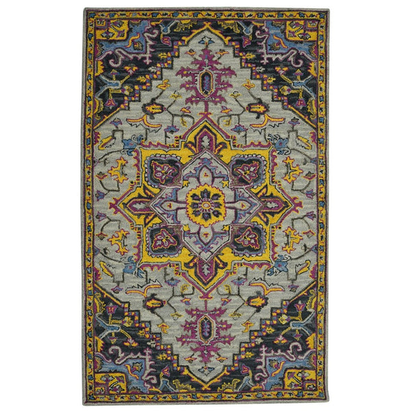Amer Rugs Boho Hand-tufted Area Rug In Bold Colors, Plush 100% New Zealand Wool, Perfect For Bohemian Spaces Ivory Wool Boh30203