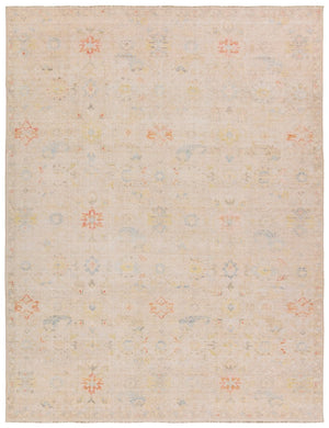 Jaipur Living Boheme Aaina Boh30 Powerloomed Machinemade 78% Cotton 22% Polyester Traditional Floral Indoor Rug Cream, Blue 78% Cotton 22% Polyester, 100% Cotton Rug157758