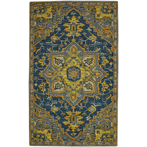 Amer Rugs Boho Hand-tufted Area Rug In Bold Colors, Plush 100% New Zealand Wool, Perfect For Bohemian Spaces Pastel Blue Wool Boh60203