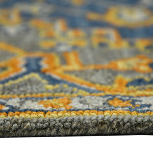 Amer Rugs Boho Hand-tufted Area Rug In Bold Colors, Plush 100% New Zealand Wool, Perfect For Bohemian Spaces Pastel Blue Wool Boh60203