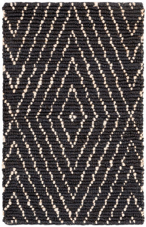Safavieh Bohemian Hand-woven Eco-friendly Area Rug - Timeless Elegance For Home Décor And Comfort Black ,Ivory 80% Jute,20% Cotton Boh702a-213