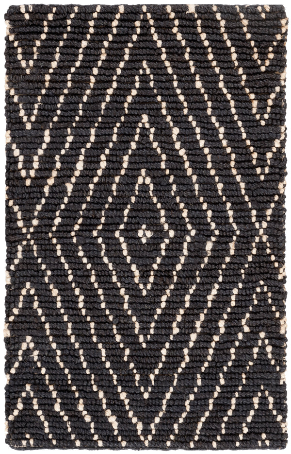 Safavieh Bohemian Hand-woven Eco-friendly Area Rug - Timeless Elegance For Home Décor And Comfort Black ,Ivory 80% Jute,20% Cotton Boh702a-213