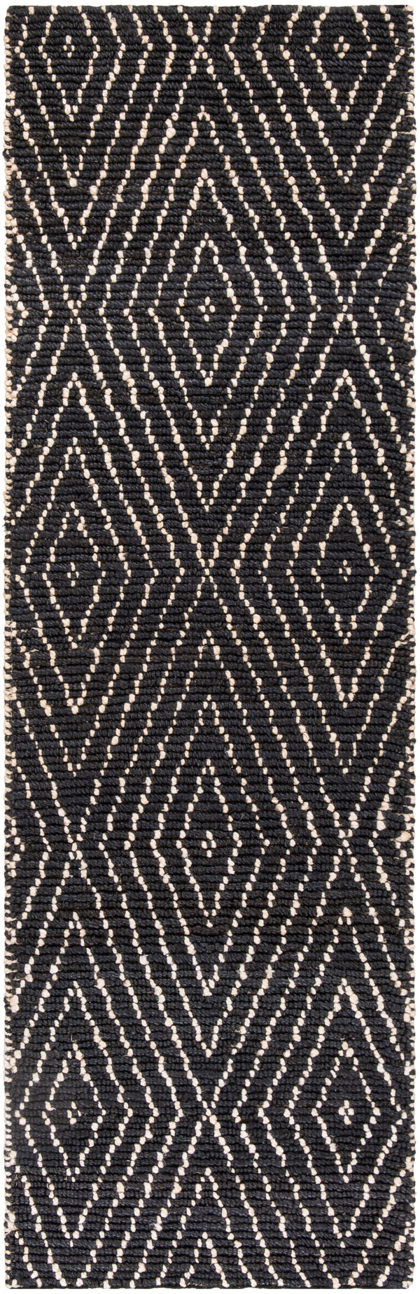 Safavieh Bohemian Hand-woven Eco-friendly Area Rug - Timeless Elegance For Home Décor And Comfort Black ,Ivory 80% Jute,20% Cotton Boh702a-213