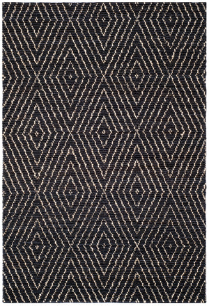Safavieh Bohemian Hand-woven Eco-friendly Area Rug - Timeless Elegance For Home Décor And Comfort Black ,Ivory 80% Jute,20% Cotton Boh702a-213