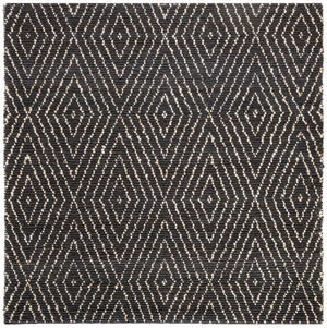 Safavieh Bohemian Hand-woven Eco-friendly Area Rug - Timeless Elegance For Home Décor And Comfort Black ,Ivory 80% Jute,20% Cotton Boh702a-213