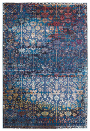 Jaipur Living Vibe by Jaipur Living Izar Trellis Polypropylene Rug for and Dining Rooms Blue/Red 8'X10' RUG150812