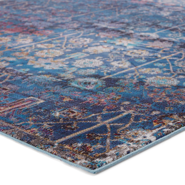 Jaipur Living Vibe by Jaipur Living Izar Trellis Polypropylene Rug for and Dining Rooms Blue/Red 8'X10' RUG150812