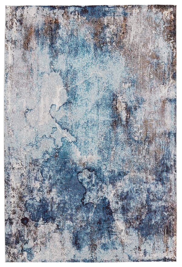 Jaipur Living Vibe by Jaipur Living Comet Abstract Watercolor Polypropylene Rug for Rooms Blue 10'X14' RUG149895