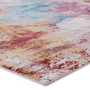 Jaipur Living Vibe by Jaipur Living Comet Abstract Watercolor Polypropylene Rug for Rooms Multicolor 3'X8' RUG149900