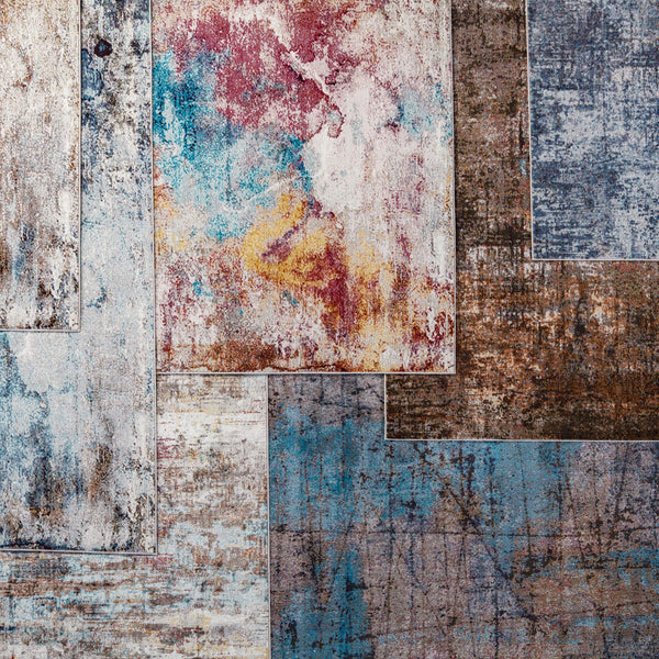 Jaipur Living Vibe by Jaipur Living Comet Abstract Watercolor Polypropylene Rug for Rooms Multicolor 3'X8' RUG149900