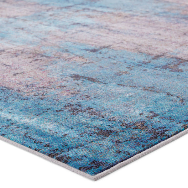 Jaipur Living Vibe by Jaipur Living Hoku Abstract Polypropylene Rug for Contemporary Rooms Blue 6'7"X9'6" RUG149921
