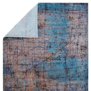 Jaipur Living Vibe by Jaipur Living Hoku Abstract Polypropylene Rug for Contemporary Rooms Blue 6'7"X9'6" RUG149921