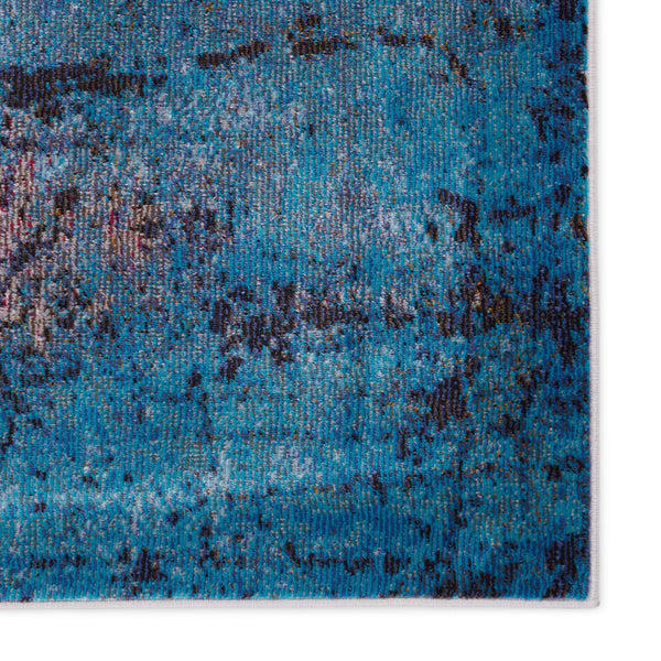 Jaipur Living Vibe by Jaipur Living Hoku Abstract Polypropylene Rug for Contemporary Rooms Blue 6'7"X9'6" RUG149921