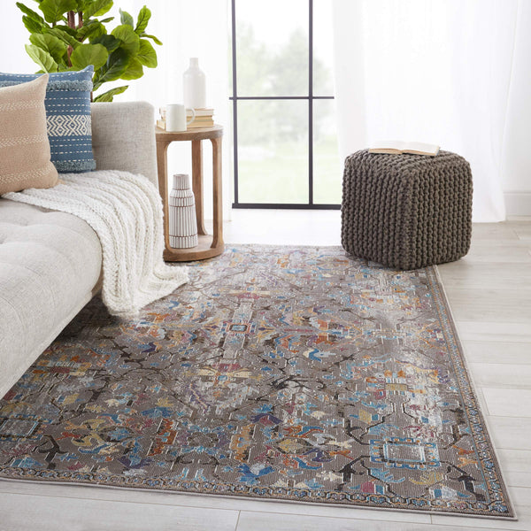 Jaipur Living Vibe by Jaipur Living Namid Trellis Medallion Polypropylene Rug for Rooms 8'X10' RUG150820