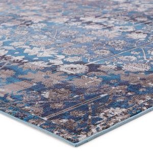 Jaipur Living Vibe by Jaipur Living Izar Trellis Polypropylene Rug for and Dining Rooms Blue/White 10'X14' RUG149927