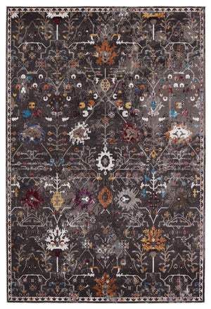 Jaipur Living Vibe by Jaipur Living Zaniah Trellis Polypropylene Rug for Bold Room Style Black 9'X12' RUG149938