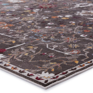 Jaipur Living Vibe by Jaipur Living Zaniah Trellis Polypropylene Rug for Bold Room Style Black 9'X12' RUG149938