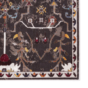 Jaipur Living Vibe by Jaipur Living Zaniah Trellis Polypropylene Rug for Bold Room Style Black 9'X12' RUG149938