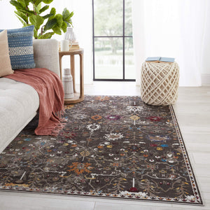 Jaipur Living Vibe by Jaipur Living Zaniah Trellis Polypropylene Rug for Bold Room Style Black 9'X12' RUG149938