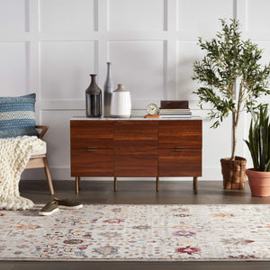 Jaipur Living Vibe by Jaipur Living Zaniah Trellis Polypropylene Rug for Bold Room Style White 10'X14' RUG149939