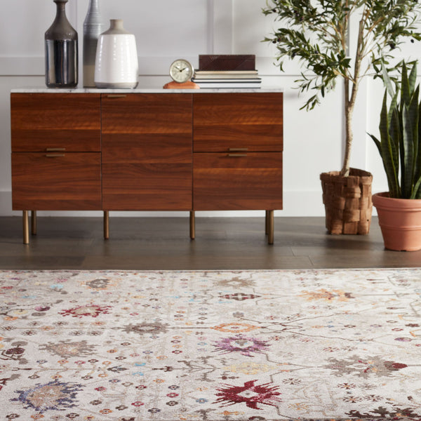 Jaipur Living Vibe by Jaipur Living Zaniah Trellis Polypropylene Rug for Bold Room Style White 10'X14' RUG149939