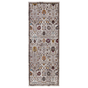 Jaipur Living Vibe by Jaipur Living Zaniah Trellis Polypropylene Rug for Bold Room Style White 3'X8' RUG149940