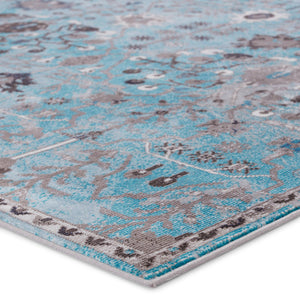 Jaipur Living Vibe by Jaipur Living Zaniah Trellis Polypropylene Rug for Bold Room Style Light Blue 6'7"X9'6" RUG149945