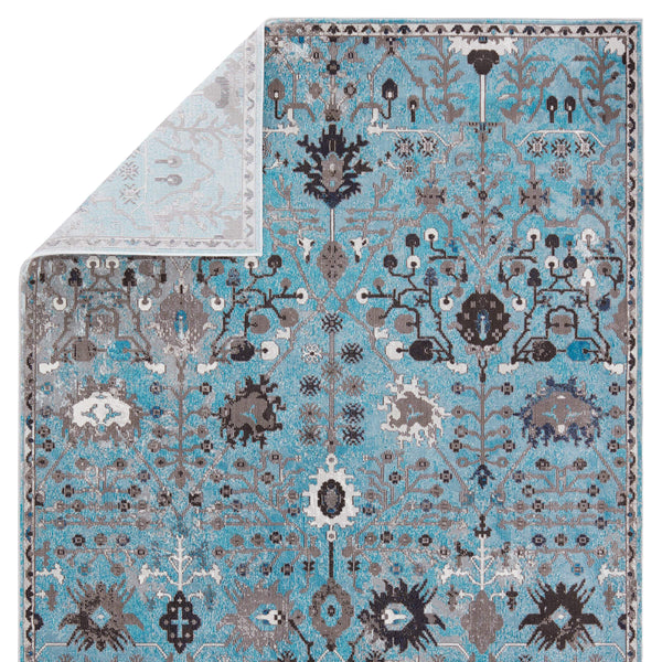 Jaipur Living Vibe by Jaipur Living Zaniah Trellis Polypropylene Rug for Bold Room Style Light Blue 6'7"X9'6" RUG149945