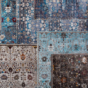 Jaipur Living Vibe by Jaipur Living Zaniah Trellis Polypropylene Rug for Bold Room Style Light Blue 6'7"X9'6" RUG149945