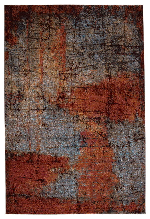 Jaipur Living Vibe by Jaipur Living Hoku Abstract Polypropylene Rug for Contemporary Rooms Orange 8'X10' RUG151263