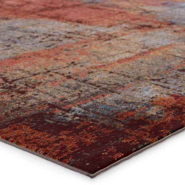 Jaipur Living Vibe by Jaipur Living Hoku Abstract Polypropylene Rug for Contemporary Rooms Orange 8'X10' RUG151263