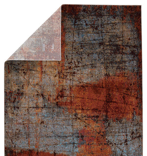 Jaipur Living Vibe by Jaipur Living Hoku Abstract Polypropylene Rug for Contemporary Rooms Orange 8'X10' RUG151263