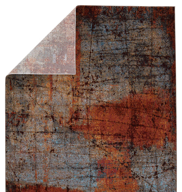 Jaipur Living Vibe by Jaipur Living Hoku Abstract Polypropylene Rug for Contemporary Rooms Orange 8'X10' RUG151263
