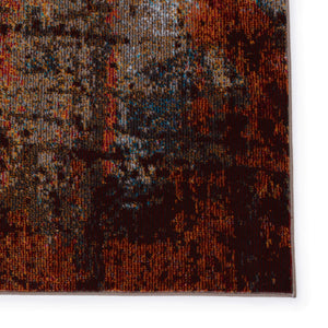 Jaipur Living Vibe by Jaipur Living Hoku Abstract Polypropylene Rug for Contemporary Rooms Orange 8'X10' RUG151263