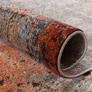 Jaipur Living Vibe by Jaipur Living Hoku Abstract Polypropylene Rug for Contemporary Rooms Orange 8'X10' RUG151263