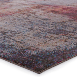 Jaipur Living Vibe by Jaipur Living Hoku Abstract Polypropylene Rug for Contemporary Rooms Magenta 3'X8' RUG151258