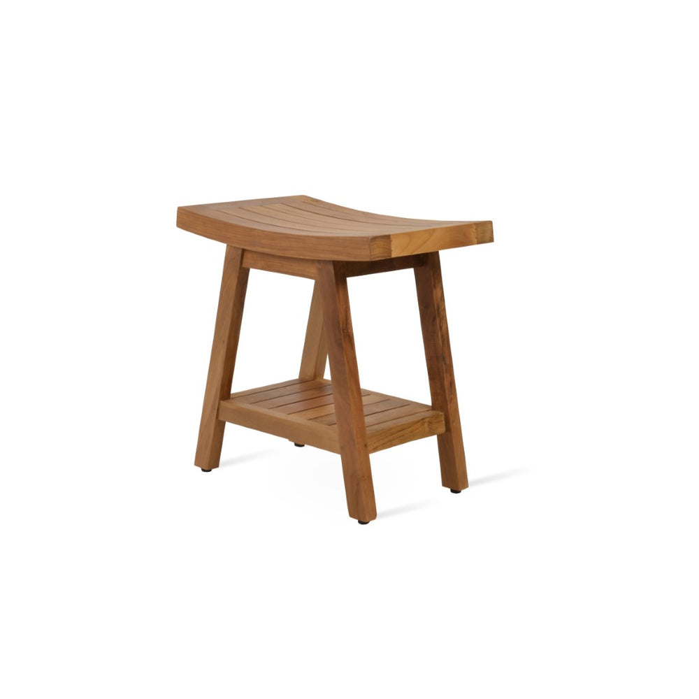 Soho Concept Borneo Stool - Premium Solid Teak Wood Shower Bench, Handmade, Water-repellent, No Assembly Needed! Teak  Soho-concept-dining-chair-14055