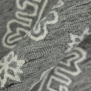 Amer Rugs Boscage Classic Geometric Hand-hooked Area Rug, Timeless Charm For Modern And Traditional Spaces Shale Gray Wool Bos330203