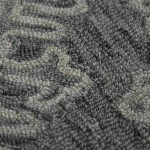 Amer Rugs Boscage Classic Geometric Hand-hooked Area Rug, Timeless Charm For Modern And Traditional Spaces Graphite Wool Bos360203